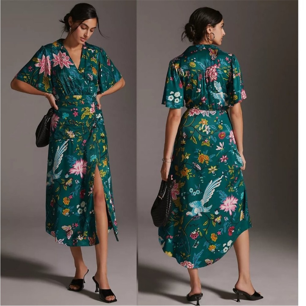 Maeve size 6 Button front shirtdress NWT